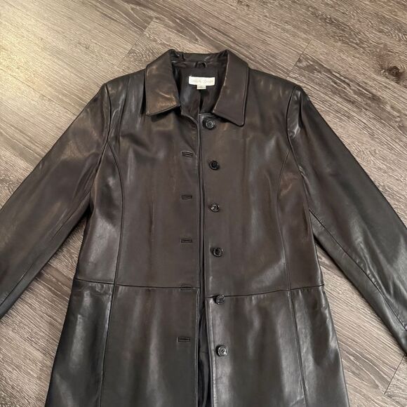 Casual Corner Vintage Leather Jacket - Picture 6 of 11